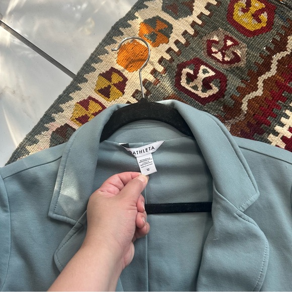 Athleta eastbound blazer pants set Sage green size 12 - Picture 12 of 12